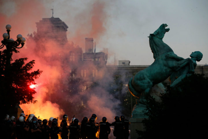 Riots in Serbia