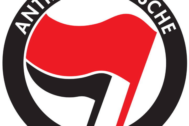 Image shows an antifascist logo
